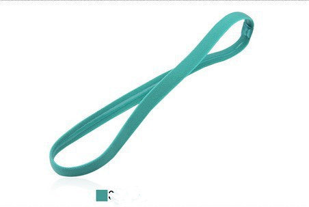 Women Sweatbands Football Yoga Pure Hair Bands Anti-slip Elastic Rubber