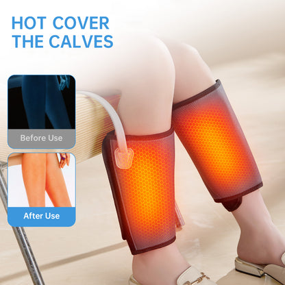 Intelligent Leg Massage Device - 3 Levels Of Pressure And Heat Therapy. Leg Relaxation Therapy Tool. Portable Leg Protection Tech.