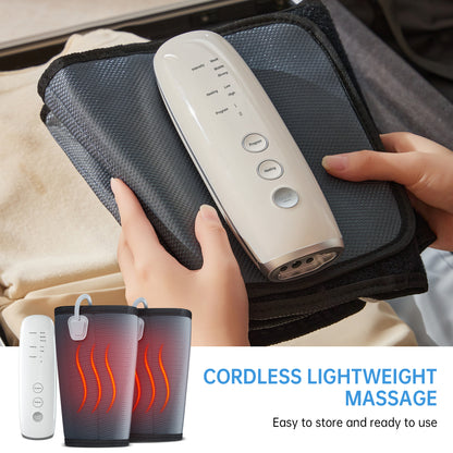 Intelligent Leg Massage Device - 3 Levels Of Pressure And Heat Therapy. Leg Relaxation Therapy Tool. Portable Leg Protection Tech.