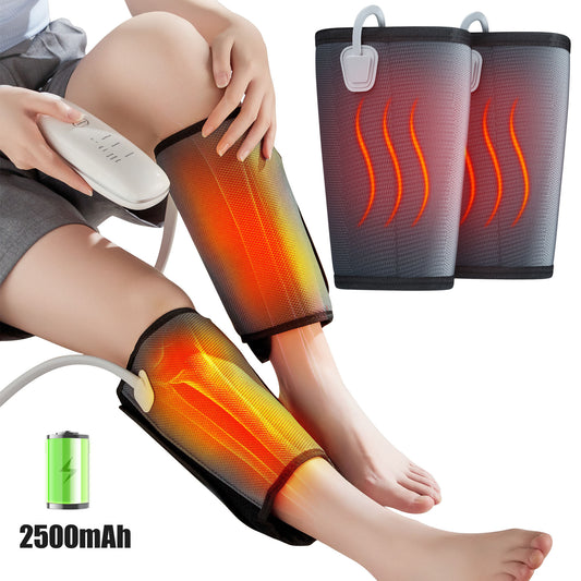 Intelligent Leg Massage Device - 3 Levels Of Pressure And Heat Therapy. Leg Relaxation Therapy Tool. Portable Leg Protection Tech.