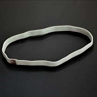 Women Sweatbands Football Yoga Pure Hair Bands Anti-slip Elastic Rubber