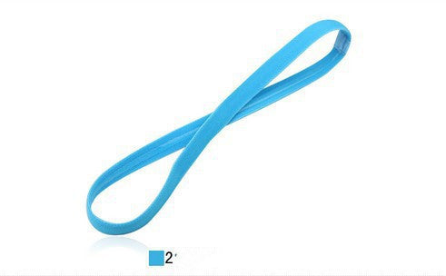 Women Sweatbands Football Yoga Pure Hair Bands Anti-slip Elastic Rubber
